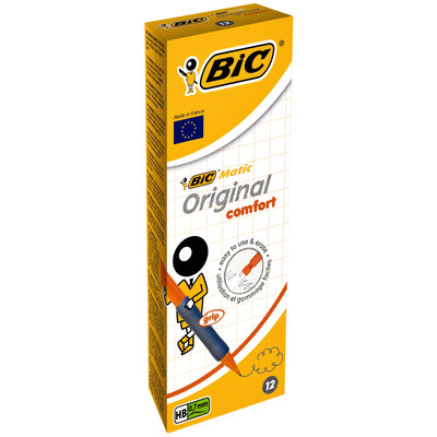 Bic - Portamine Matic impugnatura comfort originale HB 0,7mm | 12 pezzi