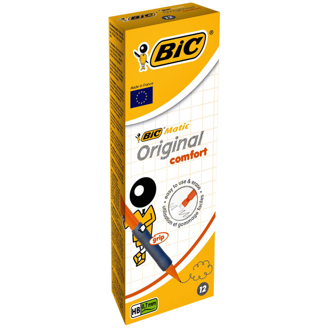 BIC -  Vulpotlood  matic original grip hb 0.7mm | 12 stuks