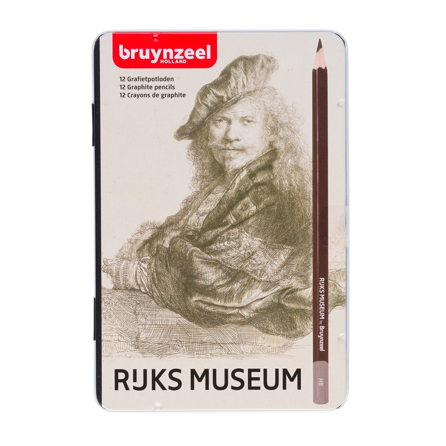 Bruynzeel - Pencils Rembrandt various hardnesses, tin of 12 pieces