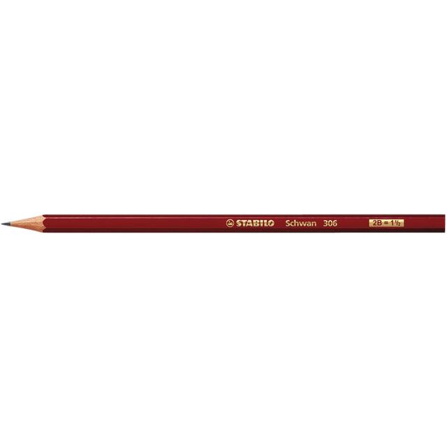 Stabilo - Crayon Schwan 306 2B | Boîte extérieure une pièce 12