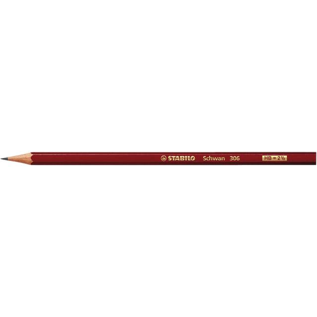 Stabilo - Crayon Schwan 306 HB | Boîte extérieure une pièce 12