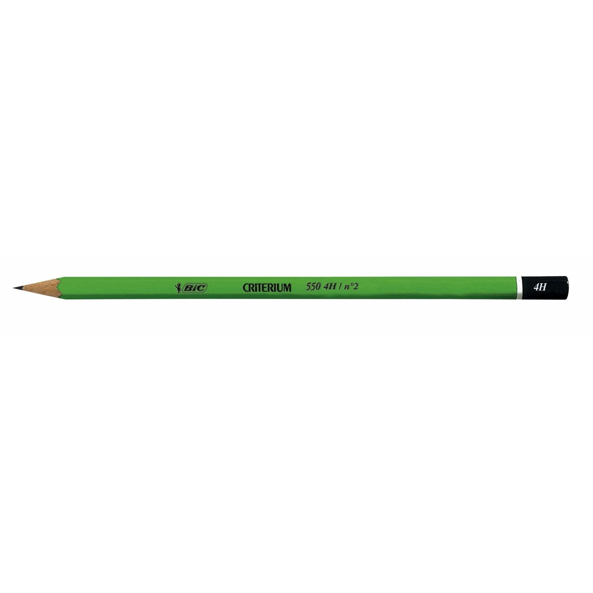 BIC - Bleistift 550 Sechskant 4H | 12 Stück