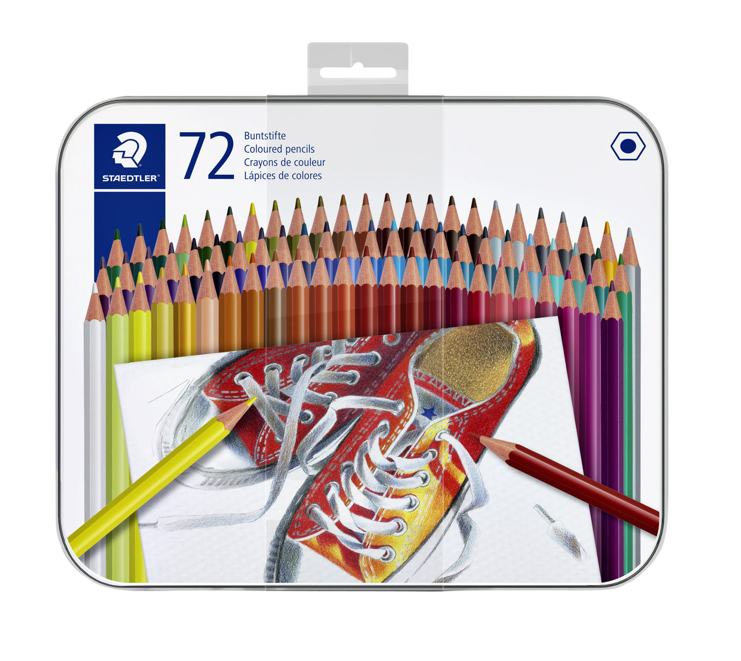 Staedtler -  Kleurpotlood 175 6kantig assorti blik à 72 kleuren