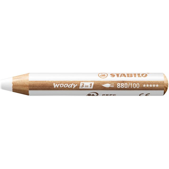 Stabilo - Kleurpotloden Woody 880/100 wit