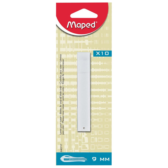 Maped -  vervangmesjes voor cutters, 9 mm, blister met 10 stuks