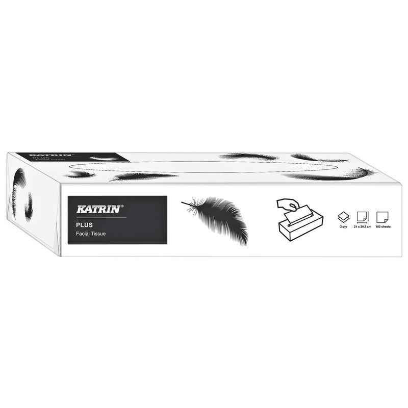 Katrin -  Facial tissues  plus 2laags 100 vel wit | 40 stuks