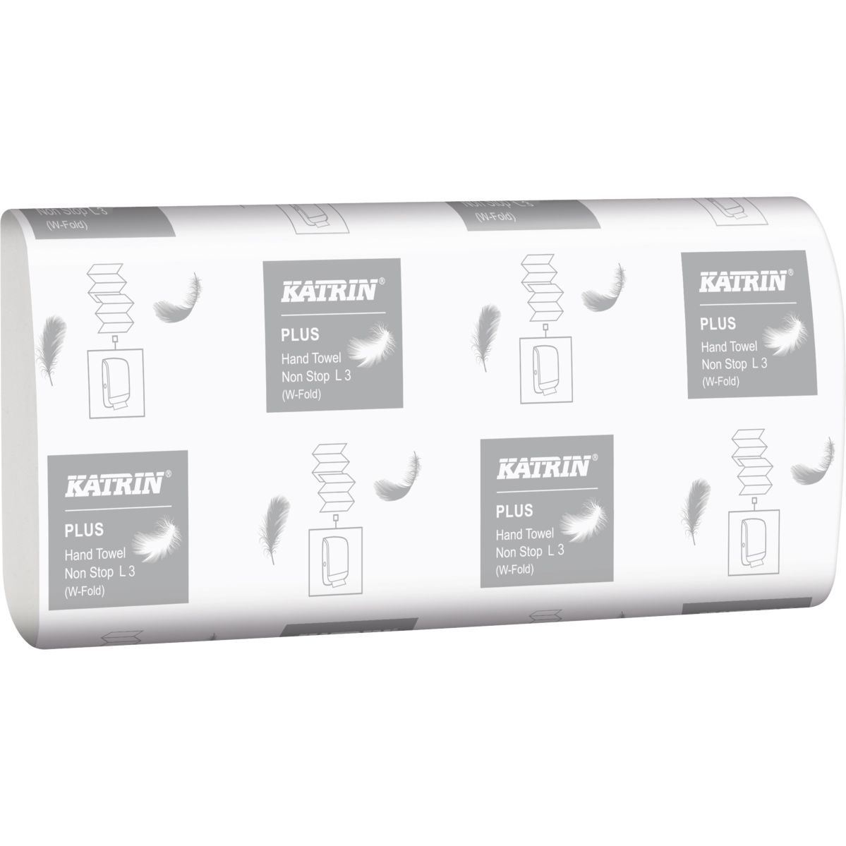Katrin -  Handdoek  plus 3laags 203x320mm wit
