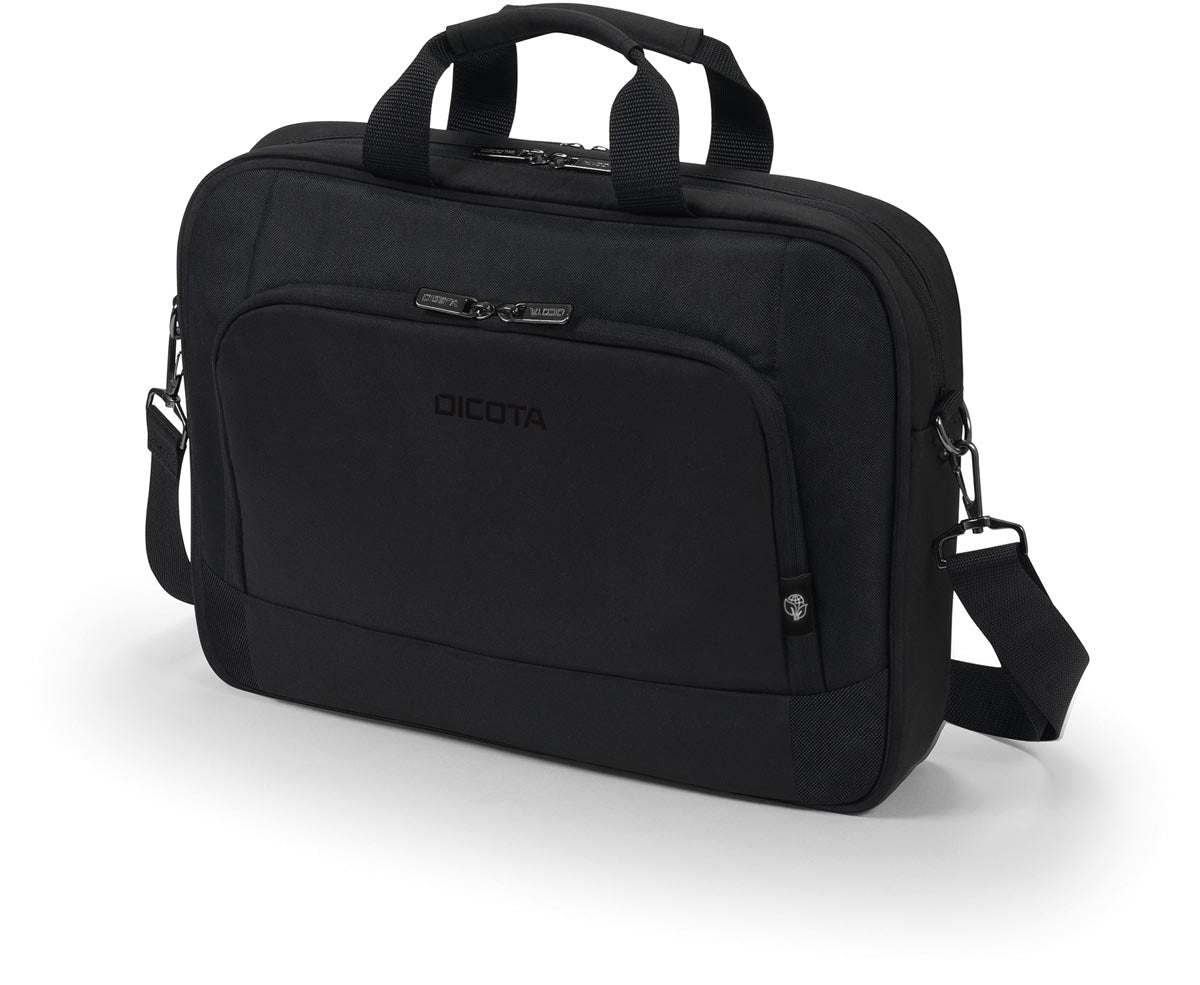 Dicota - Dicota laptoptas Eco Top Traveller, voor laptops tot 14,1 inch, zwart