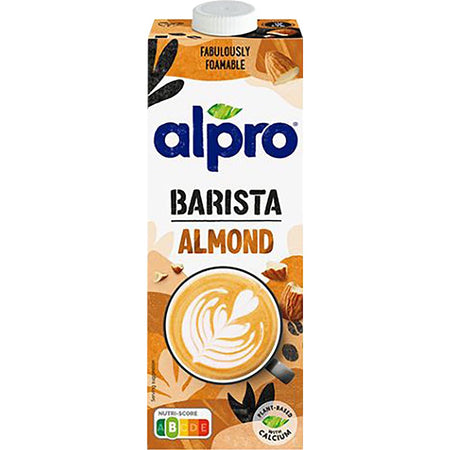 Alpro -   Barista plantaardige amandelmelk, 1 l, pak van 8 stuks
