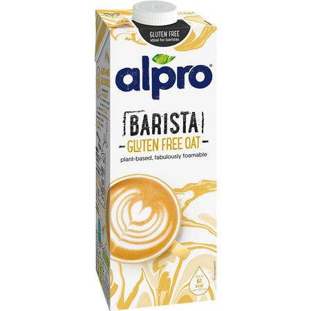 Alpro - Leche de avena vegetal Barista, 1 l, paquete de 8