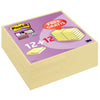 Post-it Super Sticky - super Sticky notes, 90 sheets, ft 76 x 76 mm, yellow, pack of 12 blocks + 12 free
