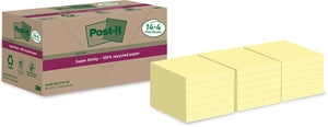 Post-it Super Sticky - Blocco note 654 RSS12CY 76x76mm giallo 14+4 omaggio