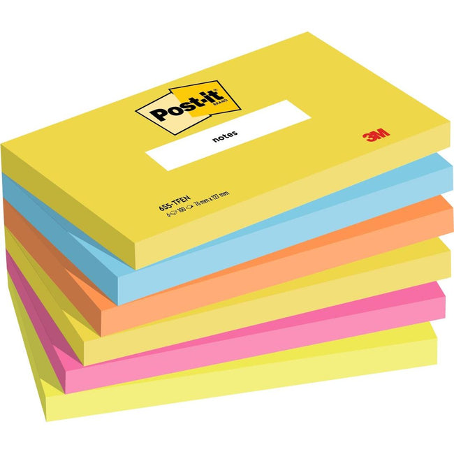 Post-it -  Notes Vitaliteit, ft 76 x 127 mm, pak van 6 blokken