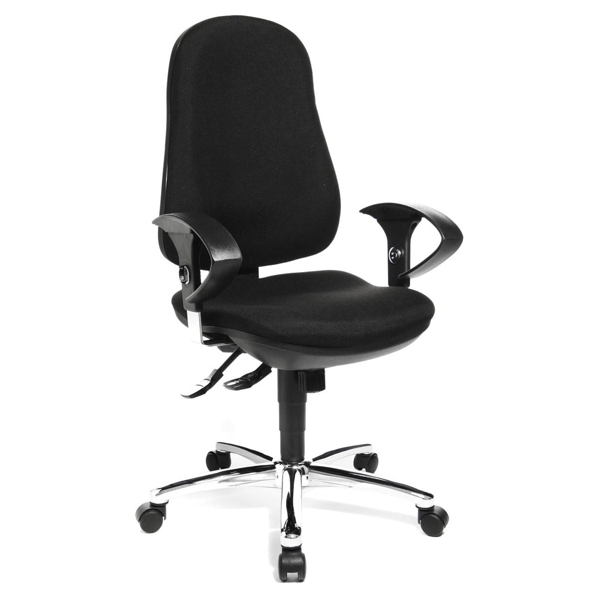 Topstar - Top Office Chair Support Sy, Schwarz, Basis von Chrome