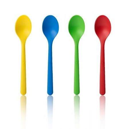 Cuillère à glace réutilisable 130mm 50 pièces assorties