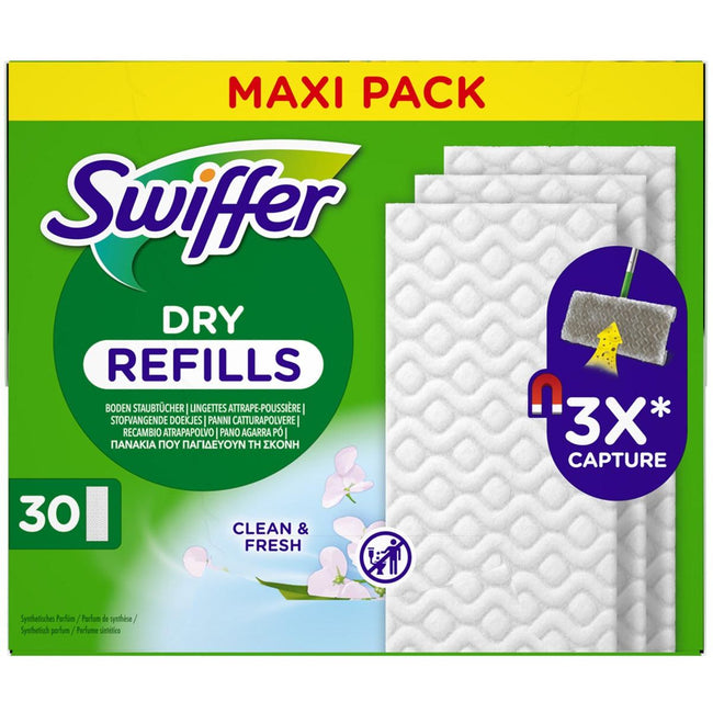 Swiffer - Recharge sèche, paquet de 30 pièces