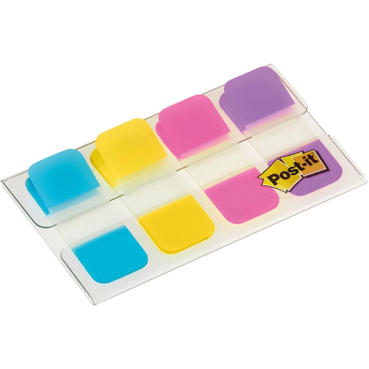 Post-it - indice Strong, ft 15,8 x 38,1 mm, blister da 4 colori, 10 tab per colore