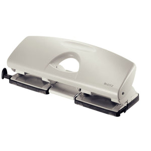 Leitz - Perforadora metal 4 agujeros 16 hojas gris