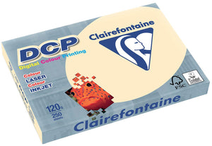 Clairefontaine - Papier de présentation DCP A4, 120 g, ivoire, paquet de 250 feuilles