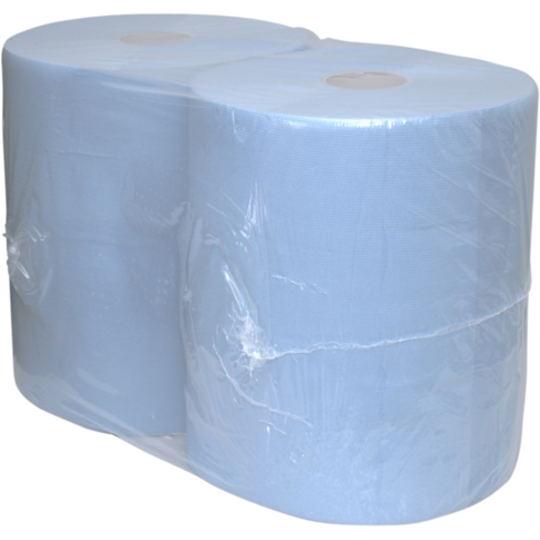 Qleaniq® - Industrie Put Paper 3 LGS Blue 26cm 380mtr 2 Rolls