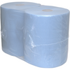 Qleaniq® - Industrie poets papier 3 lgs blauw 26cm 380mtr 2 rollen