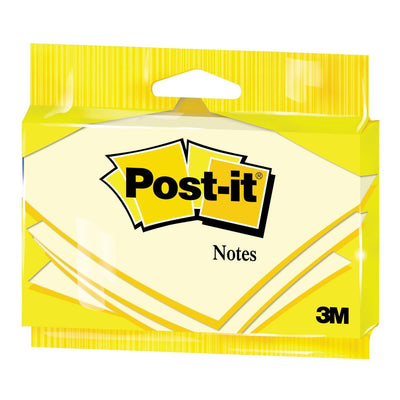 Post-it -  Notes, 100 vel, ft 76 x 127 mm, geel, op blister