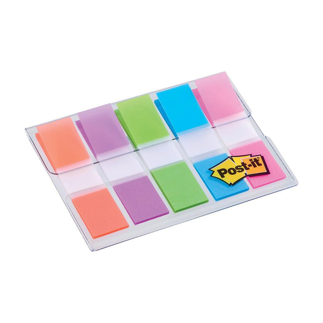 Post-it - Index, ft 11,9X43,2 mm, blister met 5 kleuren, 20 tabs per kleur