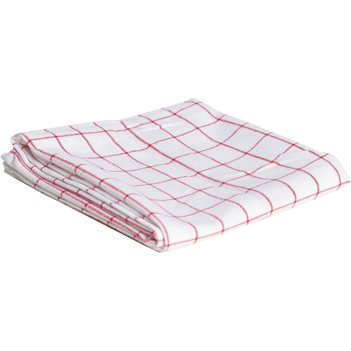 Cosy - serviette confortable, FT 72 x 50 cm, à carreaux, blanc / rouge