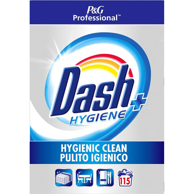 Detergente en polvo Dash - h Professional Hygiene Plus, caja de 5,75 kg, 115 dosis