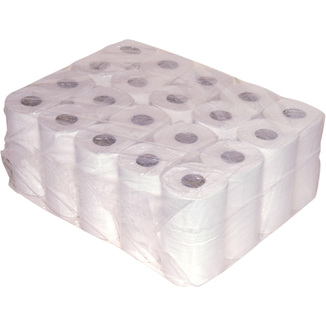Qleaniq® - | Papel higiénico | 2 capas | 10cm | Básico | blanco | 40 piezas