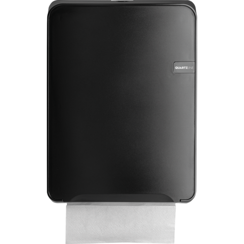 QuartzLine - QuartzLine Handdoekdispenser | multivouw en C-vouw | 377x282x125mm | zwart | 1 stuks
