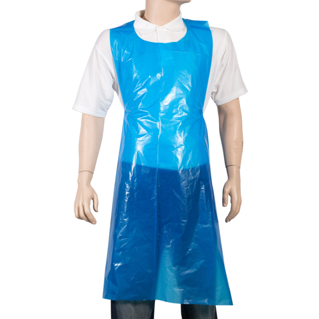 Comfort - tablier et veste | LDPE | 81x125cm | 20my | Bleu | 100 pieces