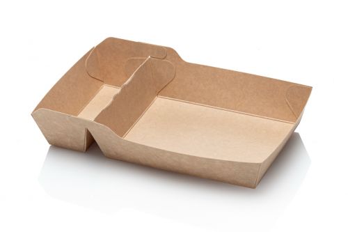 Kraft - Contenitore snack A14 +1/A20 125x95x33mm 50 pezzi