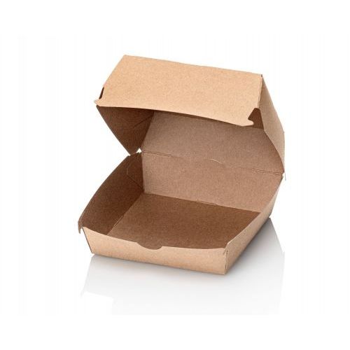 Hamburger box Kraft Large 120x120x100mm 100 pieces