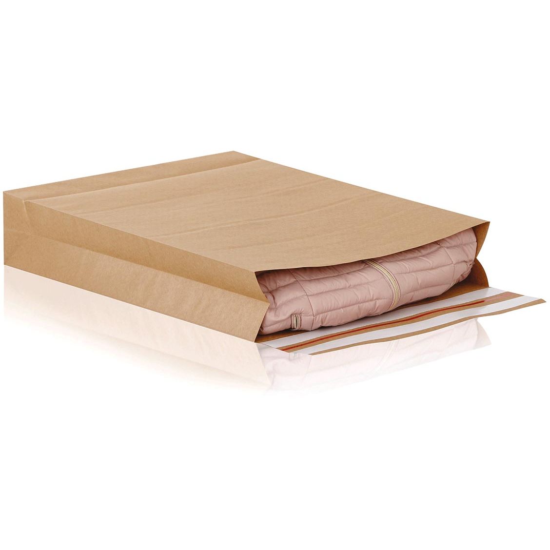 E-green - envelopes with block bottom, ft 590 x 450 x 100 + 95 mm, box of 100 pieces