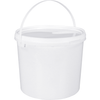 Paardekooper - Bucket | PP | 187mm | ∅225mm | round | 5l | white | 30 pieces