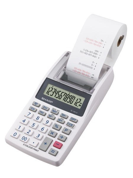 Sharp -  EL-1611V calculator Desktop Financiële rekenmachine Grijs, Wit