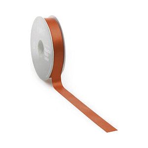 Satijnlint PREMIUM Double face 16mm x 25 meter brique / rust