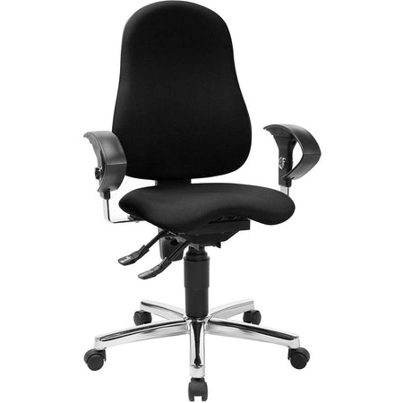 Topstar - Sedia da ufficio Top Ortho, nera