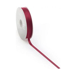 Ruban satin PREMIUM Double face 10mm x 25 mètres bordeaux