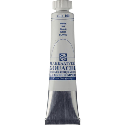 Talens - gouache Extra Fino tubo de 20 ml, blanco