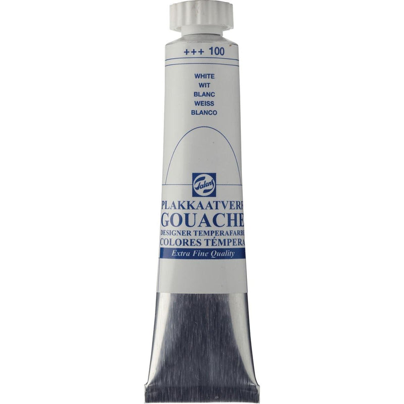 Talens - gouache Extra Fino tubo de 20 ml, blanco