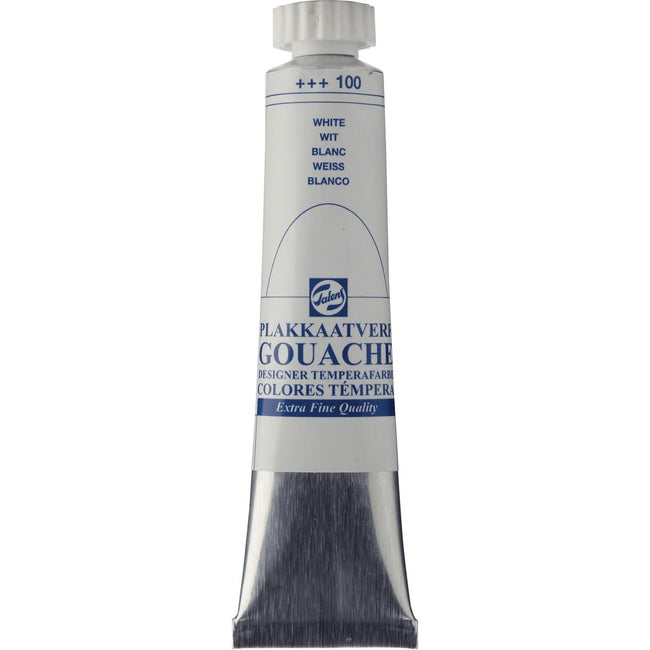 Talens -  plakkaatverf Extra Fijn tube van 20 ml, wit