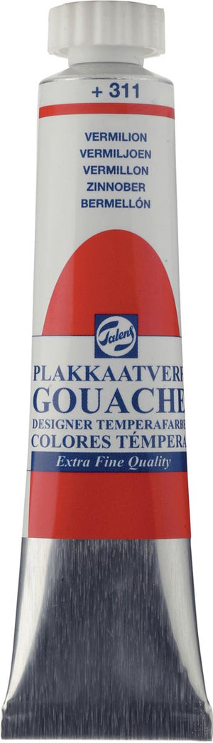 Talens - Gouache Extra Fine, 20 ml Tube, Zinnoberrot