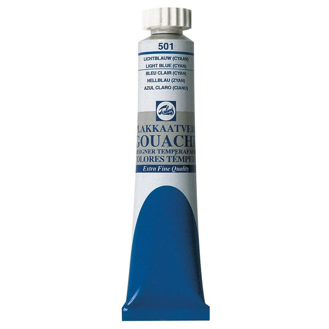 Talens - gouache Extra Fine tube de 20 ml, bleu clair (cyan)