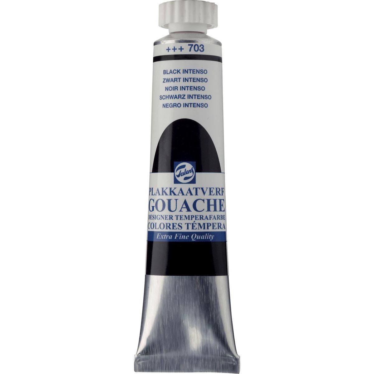 Talens - gouache Extra Fine, tube 20 ml, noir intense