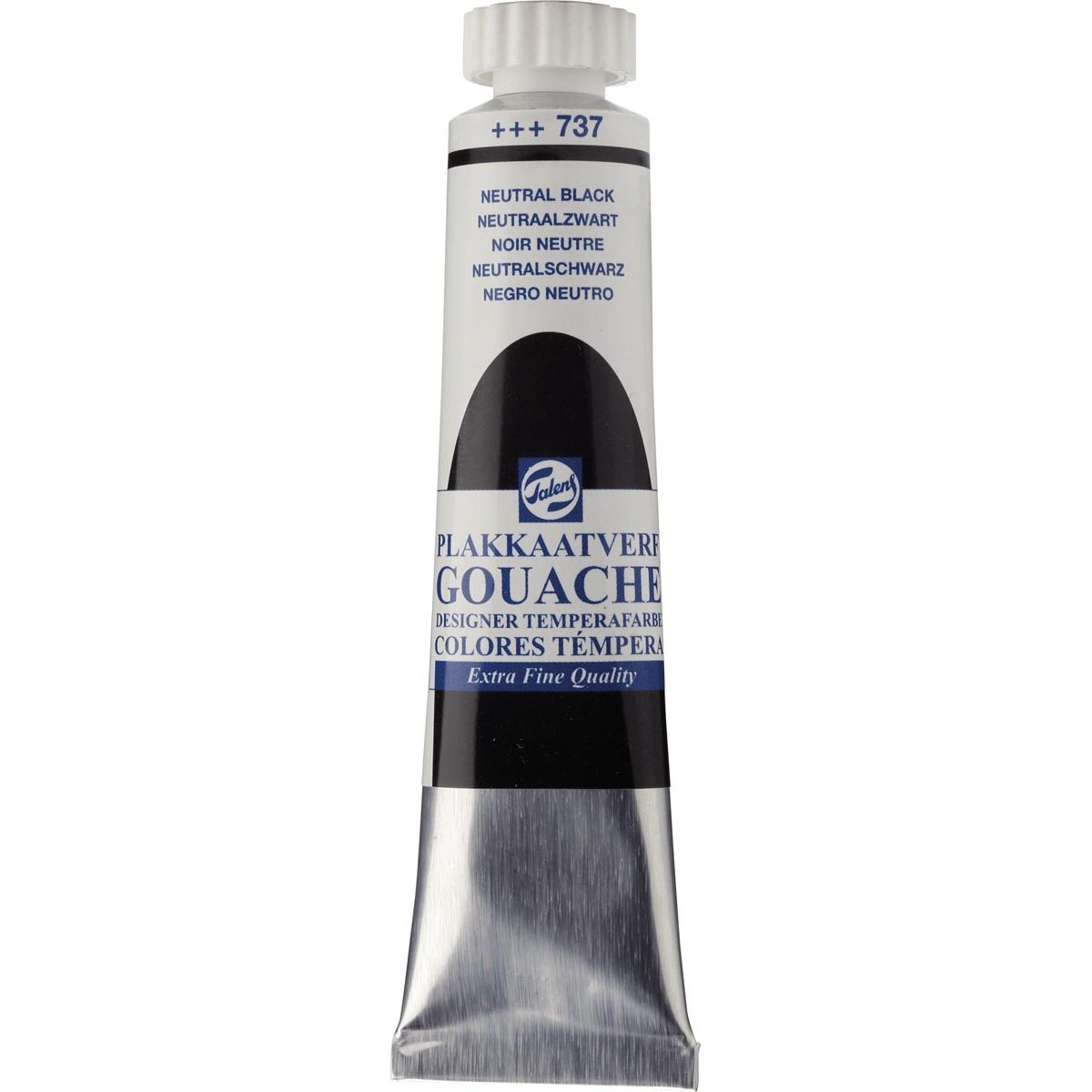 Talens - gouache Extra Fine tubo de 20 ml, negro neutro
