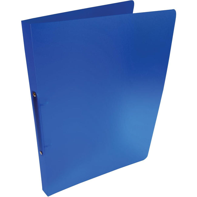 Alpha - raccoglitore ad anelli, per fogli A4, in PP, 2 anelli da 16 mm, blu trasparente