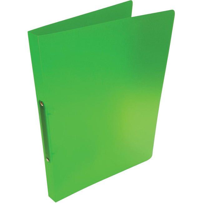 Alpha -   ringmap, voor ft A4, uit PP, 2 ringen van 16 mm, transparant groen