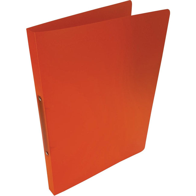 Alpha - raccoglitore ad anelli, per fogli A4, in PP, 2 anelli da 16 mm, arancione trasparente